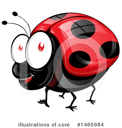 Royalty-Free (RF) Ladybug Clipart Illustration by Domenico Condello - Stock Sample #1460984