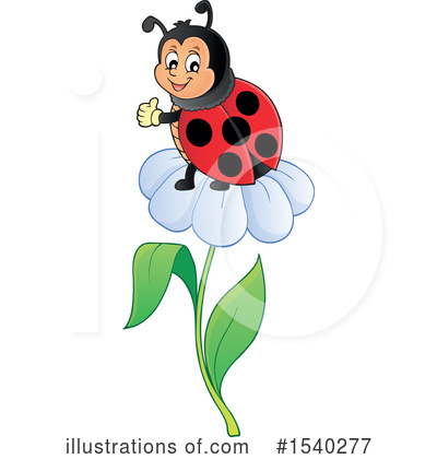 Royalty-Free (RF) Ladybug Clipart Illustration by visekart - Stock Sample #1540277
