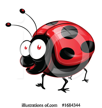 Royalty-Free (RF) Ladybug Clipart Illustration by Domenico Condello - Stock Sample #1684344
