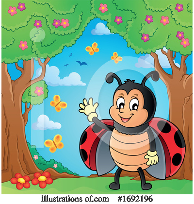 Royalty-Free (RF) Ladybug Clipart Illustration by visekart - Stock Sample #1692196