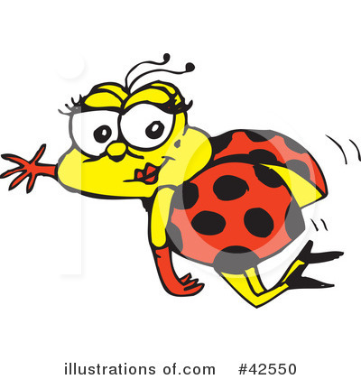 Ladybug Clipart #42550 by Dennis Holmes Designs