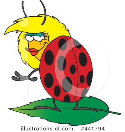Royalty-Free (RF) Ladybug Clipart Illustration by toonaday - Stock Sample #441794