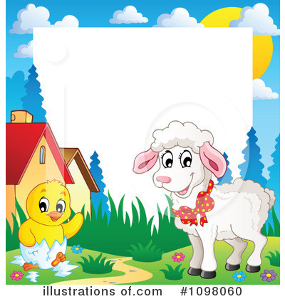 Royalty-Free (RF) Lamb Clipart Illustration by visekart - Stock Sample #1098060