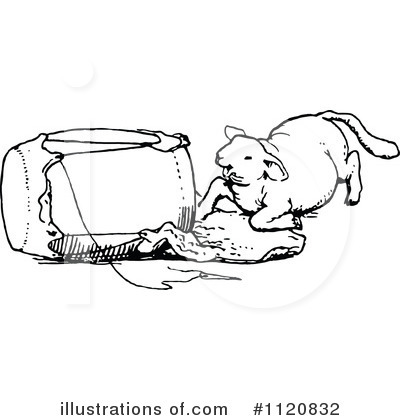 Royalty-Free (RF) Lamb Clipart Illustration by Prawny Vintage - Stock Sample #1120832
