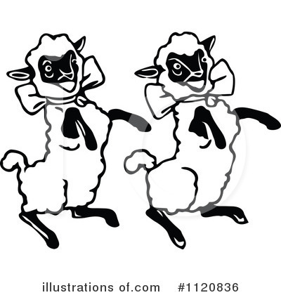 Royalty-Free (RF) Lamb Clipart Illustration by Prawny Vintage - Stock Sample #1120836