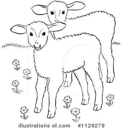 Royalty-Free (RF) Lamb Clipart Illustration by Picsburg - Stock Sample #1129279