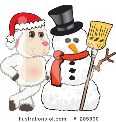 Royalty-Free (RF) Lamb Clipart Illustration by Mascot Junction - Stock Sample #1285800