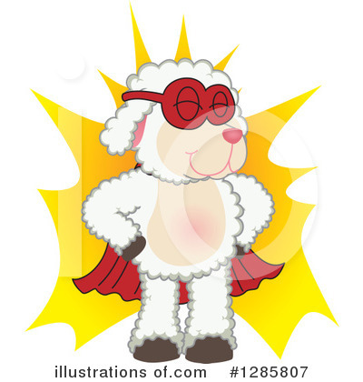 Lamb Clipart #1285807 by Mascot Junction
