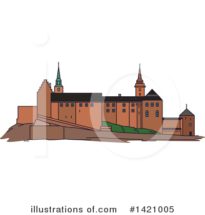 Fortress Clipart #1421005 by Vector Tradition SM