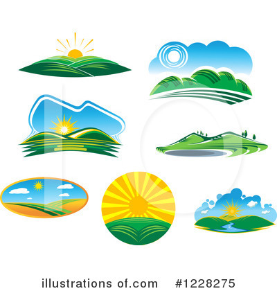 Royalty-Free (RF) Landscape Clipart Illustration by Vector Tradition SM - Stock Sample #1228275