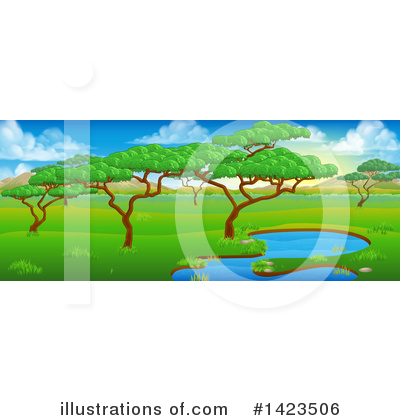 Royalty-Free (RF) Landscape Clipart Illustration by AtStockIllustration - Stock Sample #1423506