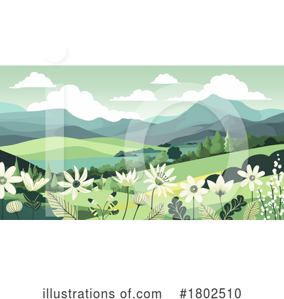 Mountains Clipart #1802510 by AtStockIllustration