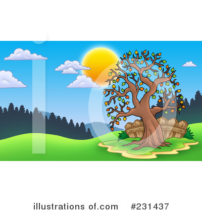 Royalty-Free (RF) Landscape Clipart Illustration by visekart - Stock Sample #231437