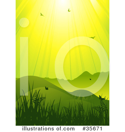 Royalty-Free (RF) Landscape Clipart Illustration by elaineitalia - Stock Sample #35671