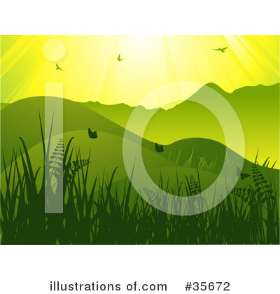 Royalty-Free (RF) Landscape Clipart Illustration by elaineitalia - Stock Sample #35672