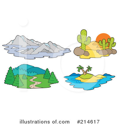 Royalty-Free (RF) Landscapes Clipart Illustration by visekart - Stock Sample #214617