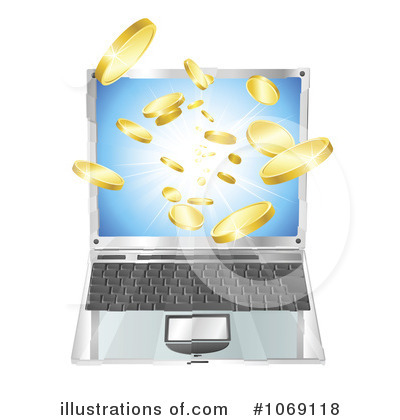 Royalty-Free (RF) Laptop Clipart Illustration by AtStockIllustration - Stock Sample #1069118