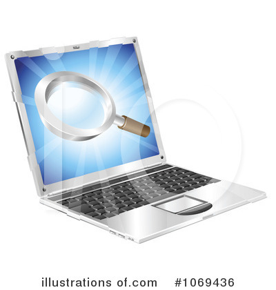 Royalty-Free (RF) Laptop Clipart Illustration by AtStockIllustration - Stock Sample #1069436