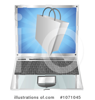 Royalty-Free (RF) Laptop Clipart Illustration by AtStockIllustration - Stock Sample #1071045