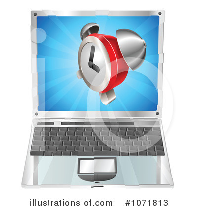 Royalty-Free (RF) Laptop Clipart Illustration by AtStockIllustration - Stock Sample #1071813