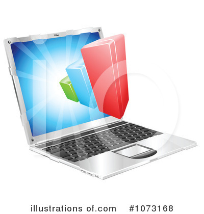 Royalty-Free (RF) Laptop Clipart Illustration by AtStockIllustration - Stock Sample #1073168