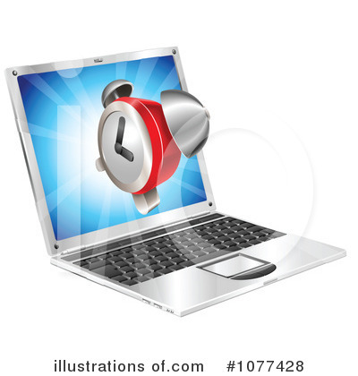 Royalty-Free (RF) Laptop Clipart Illustration by AtStockIllustration - Stock Sample #1077428