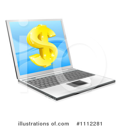Royalty-Free (RF) Laptop Clipart Illustration by AtStockIllustration - Stock Sample #1112281