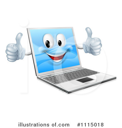 Laptop Clipart #1115018 by AtStockIllustration