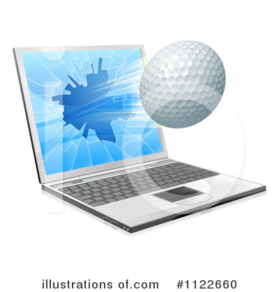 Royalty-Free (RF) Laptop Clipart Illustration by AtStockIllustration - Stock Sample #1122660
