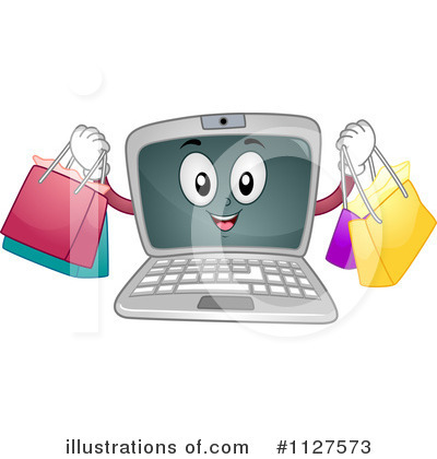 Royalty-Free (RF) Laptop Clipart Illustration by BNP Design Studio - Stock Sample #1127573