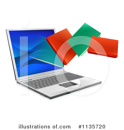 Royalty-Free (RF) Laptop Clipart Illustration by AtStockIllustration - Stock Sample #1135720