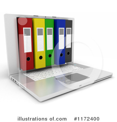 Royalty-Free (RF) Laptop Clipart Illustration by KJ Pargeter - Stock Sample #1172400