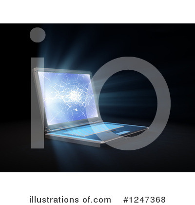 Royalty-Free (RF) Laptop Clipart Illustration by Mopic - Stock Sample #1247368
