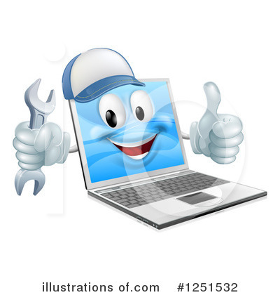 Computer Clipart #1251532 by AtStockIllustration