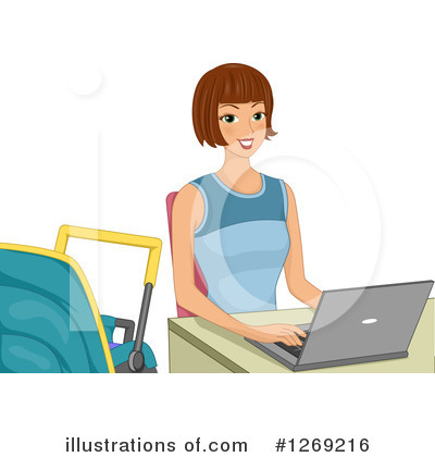 Royalty-Free (RF) Laptop Clipart Illustration by BNP Design Studio - Stock Sample #1269216