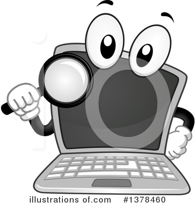 Royalty-Free (RF) Laptop Clipart Illustration by BNP Design Studio - Stock Sample #1378460