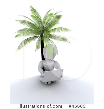 Royalty-Free (RF) Laptop Clipart Illustration by KJ Pargeter - Stock Sample #46603
