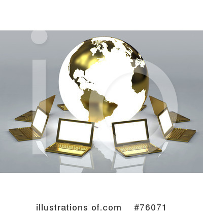 Royalty-Free (RF) Laptop Clipart Illustration by Tonis Pan - Stock Sample #76071