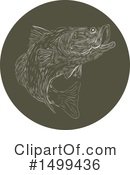Largemouth Bass Clipart #1499436 by patrimonio