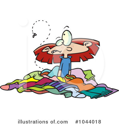 Royalty-Free (RF) Laundry Clipart Illustration by toonaday - Stock Sample #1044018