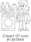 Laundry Clipart #1387849 by visekart