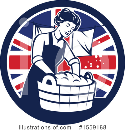 Royalty-Free (RF) Laundry Clipart Illustration by patrimonio - Stock Sample #1559168