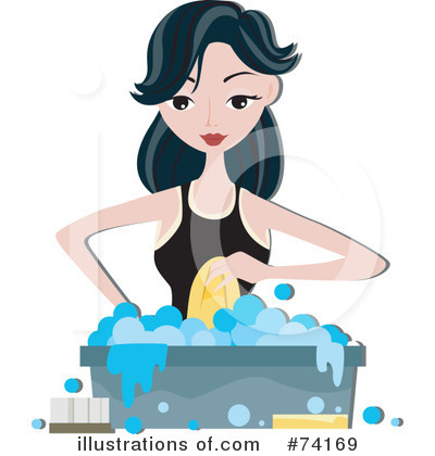 Royalty-Free (RF) Laundry Clipart Illustration by BNP Design Studio - Stock Sample #74169