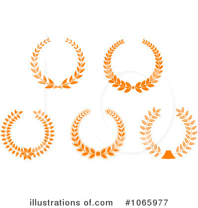 Royalty-Free (RF) Laurel Wreath Clipart Illustration by Vector Tradition SM - Stock Sample #1065977