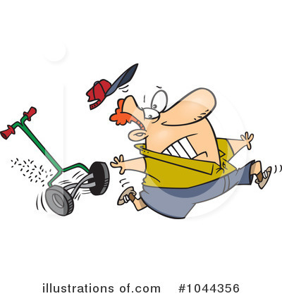 Lawn Mower Clipart #1044356 by toonaday