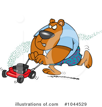 Lawn Mower Clipart #1044529 by toonaday