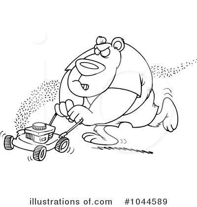 Lawn Mower Clipart #1044589 by toonaday