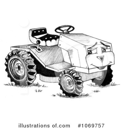 Royalty-Free (RF) Lawn Mower Clipart Illustration by LoopyLand - Stock Sample #1069757