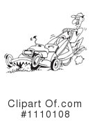 Lawn Mower Clipart #1110108 by Dennis Holmes Designs