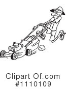 Lawn Mower Clipart #1110109 by Dennis Holmes Designs